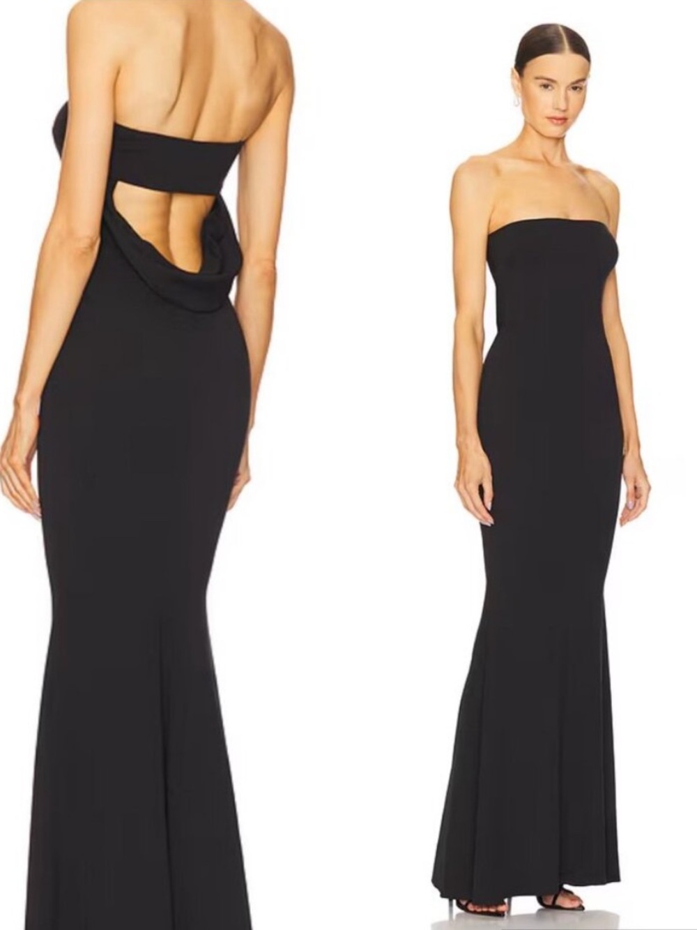 Revolve Katie May Mary Kate Strapless Maxi Gown Dress Size 2 Wedding Formal Chic